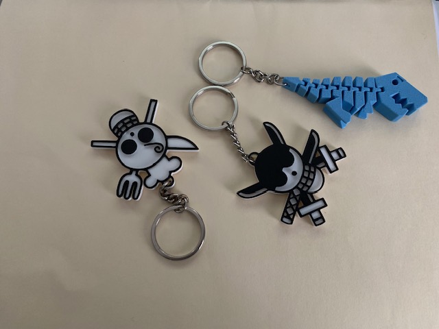 Stock Items 3D printed key chains